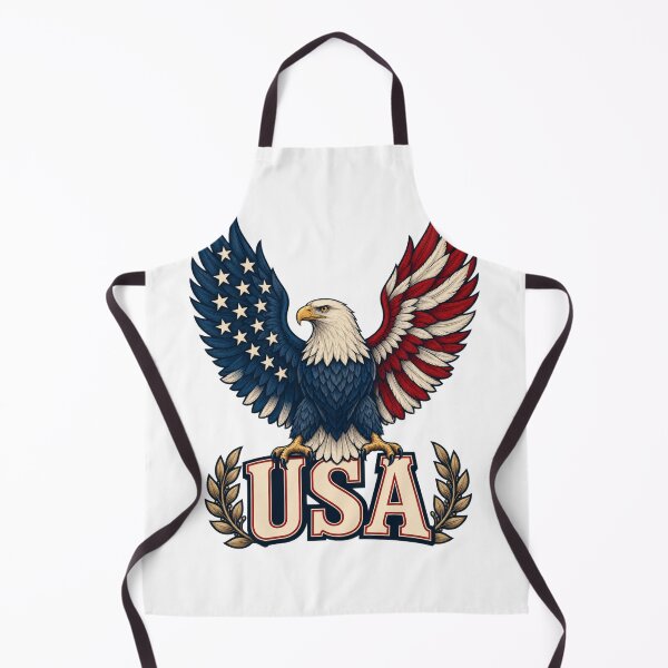Item preview, USA Bald Eagle – American Flag Patriotic Design designed and sold by PG Shop Art.
