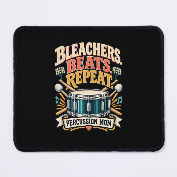Item preview, Bleachers Beats Repeat - Percussion Mom Marching Band Gift designed and sold by MOTIFOLK.