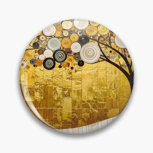 Item preview, Golden Tree of Life in Gustav Klimt Style designed and sold by Vicky Brago-Mitchell®.