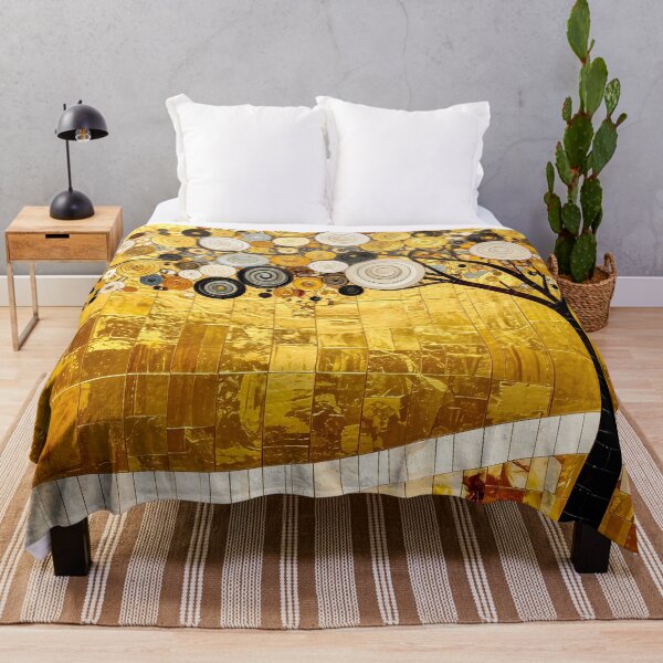 Item preview, Golden Tree of Life in Gustav Klimt Style designed and sold by Vicky Brago-Mitchell®.