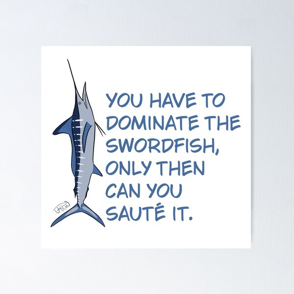 Item preview, Dominate the swordfish designed and sold by MrsWarlock.