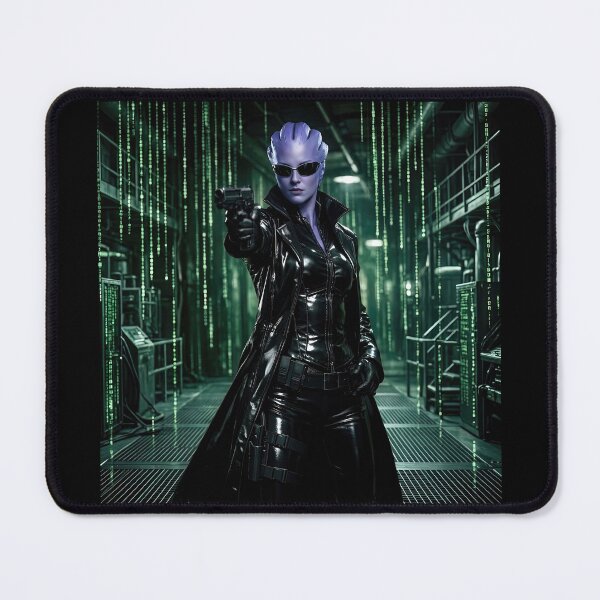 Item preview, Sci-Fi Mashup: Aria T'Loak as Trinity Mass Effect Matrix Art designed and sold by The Funky Sprunki.