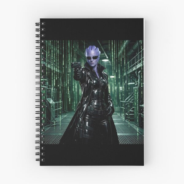 Item preview, Sci-Fi Mashup: Aria T'Loak as Trinity Mass Effect Matrix Art designed and sold by The Funky Sprunki.