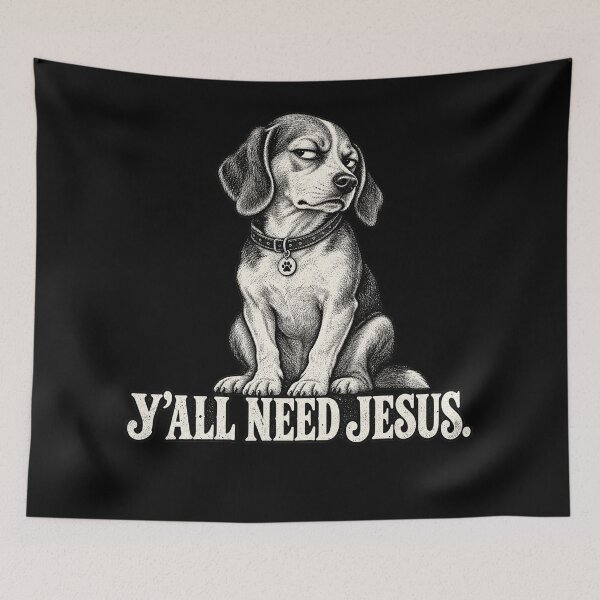 Item preview, Y’all Need Jesus Funny Beagle Christian Dog Humor designed and sold by will freed18.