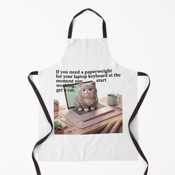 Item preview, If you need a paperweight for your laptop keyboard at the exact moment you start working, get a cat. designed and sold by jrzvibe.