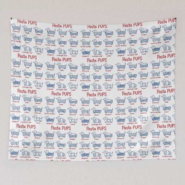 Item preview, Pasta Pups Funny - Fusilli Lasagna Fettuccine Penne Spaghetti Dachshund designed and sold by Yassinejayed.
