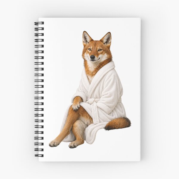 Item preview, Ethiopian Wolf Fluffy Bathrobe designed and sold by Sillytoe.