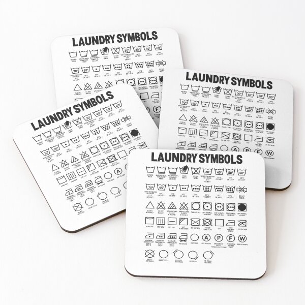 Item preview, Funny Laundry Symbols Care Chart Art designed and sold by elderberry.