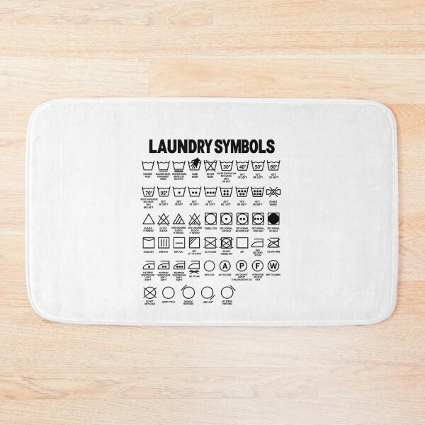 Item preview, Funny Laundry Symbols Care Chart Art designed and sold by elderberry.
