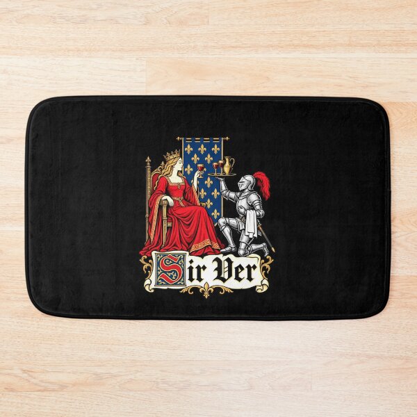 Item preview, Funny Sir Ver Medieval Server Pun Wine Art designed and sold by elderberry.