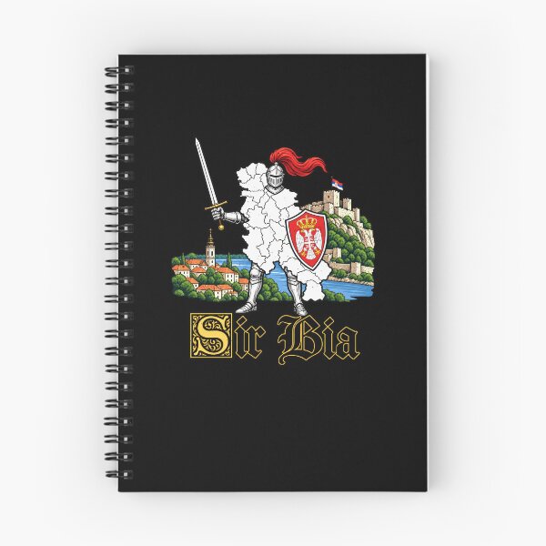 Item preview, Funny Ser Bia Heraldic Knight Heritage Serbia Pun Art designed and sold by elderberry.