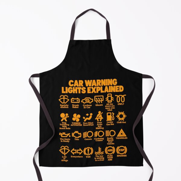 Item preview, Funny Car Warning Lights Explained Humor Art designed and sold by elderberry.