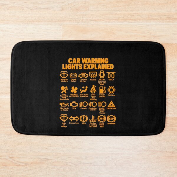 Item preview, Funny Car Warning Lights Explained Humor Art designed and sold by elderberry.