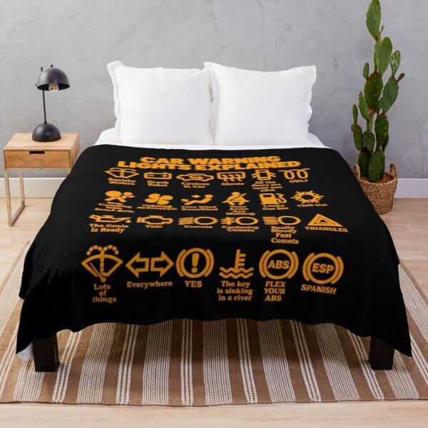 Item preview, Funny Car Warning Lights Explained Humor Art designed and sold by elderberry.