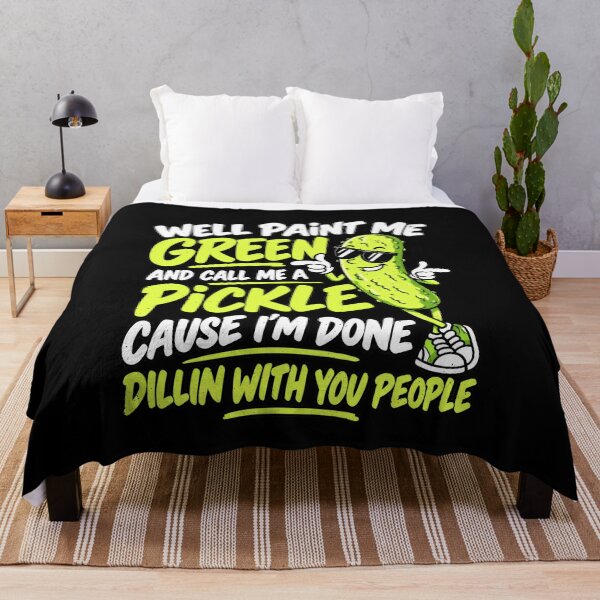 Item preview, Funny Done Dillin With People Pickle Pun Humor Art designed and sold by elderberry.