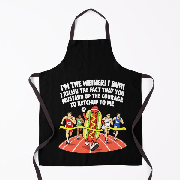 Item preview, Funny I'm The Weiner I Bun Hot Dog Race Pun Art designed and sold by elderberry.