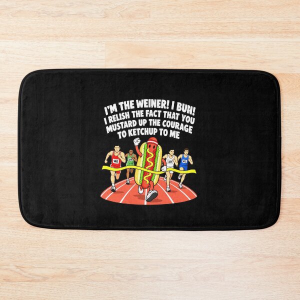 Item preview, Funny I'm The Weiner I Bun Hot Dog Race Pun Art designed and sold by elderberry.