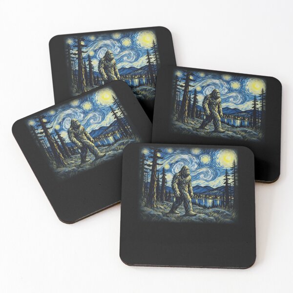 Item preview, Funny Bigfoot Moonlit Wilderness Art designed and sold by elderberry.