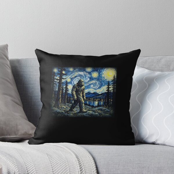 Item preview, Funny Bigfoot Moonlit Wilderness Art designed and sold by elderberry.