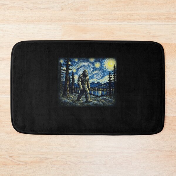 Item preview, Funny Bigfoot Moonlit Wilderness Art designed and sold by elderberry.