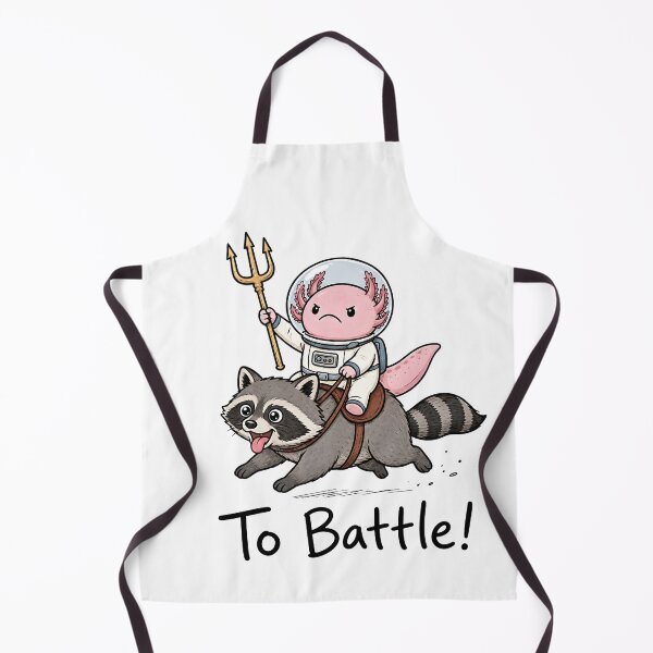 Item preview, Axolotl Astronaut Riding Raccoon To Battle Space Fantasy designed and sold by dschiffer12.