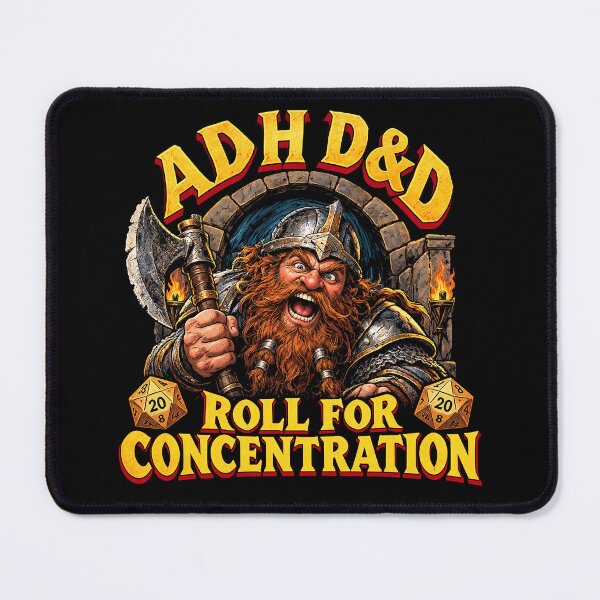 Item preview, ADHD&D Roll for Concentration designed and sold by abby-thorns.