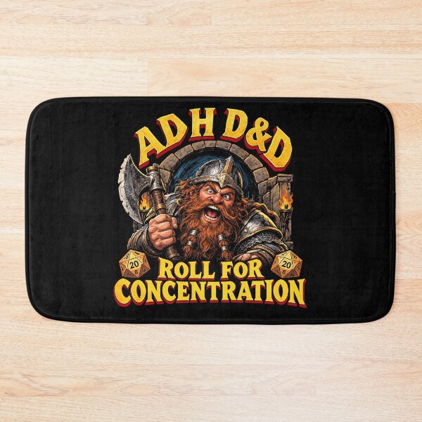 Item preview, ADHD&D Roll for Concentration designed and sold by abby-thorns.