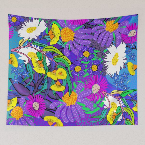 Item preview, Aussie Flora - mauves designed and sold by Georgie Sharp.