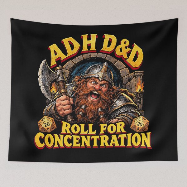Item preview, ADHD&D Roll for Concentration designed and sold by abby-thorns.