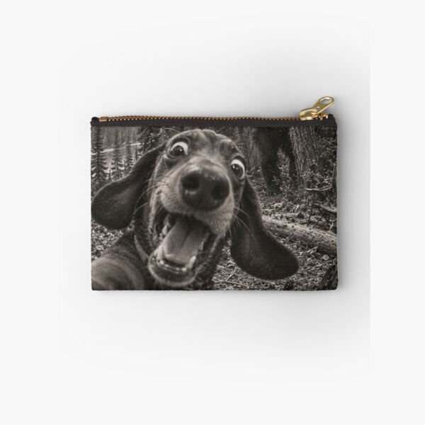 Item preview, Funny Dachshund Selfie Chased by Bigfoot Camping Adventure designed and sold by will freed18.