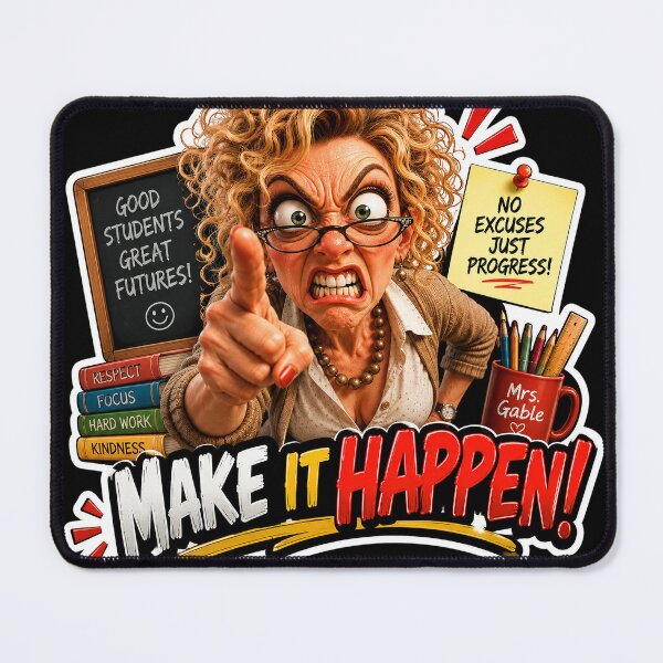 Item preview, Mrs. Gable's "No Excuses! Funny Teacher Sticker designed and sold by M. Mamdouh Artworks.