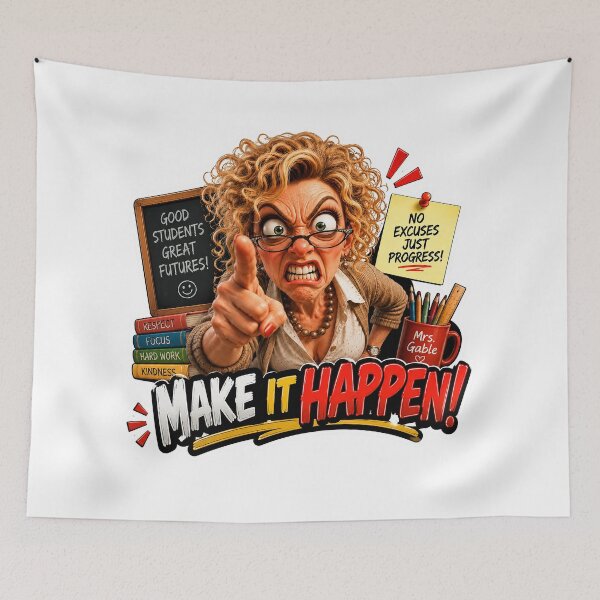 Item preview, Mrs. Gable's "No Excuses! Funny Teacher Sticker designed and sold by M. Mamdouh Artworks.