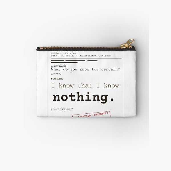 Item preview, Solo sé que no sé nada Sócrates transcript claro Ingles designed and sold by Will-to-Power.