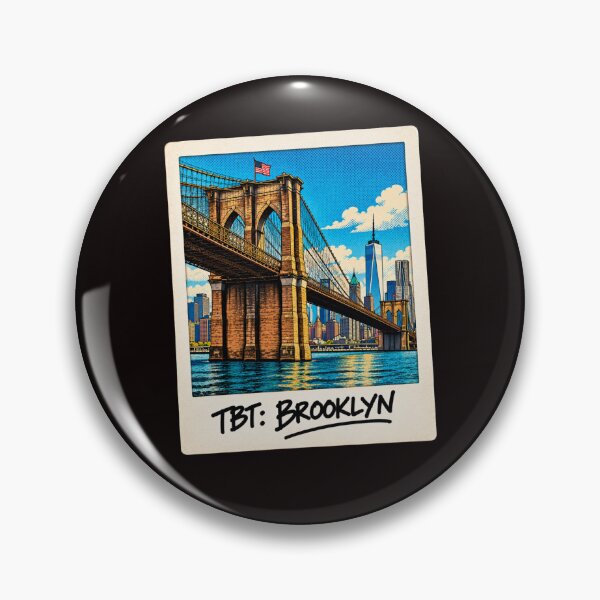 Item preview, TBT: Brooklyn – Brooklyn Bridge – Vintage Polaroid Pop Art designed and sold by ByJeffro.
