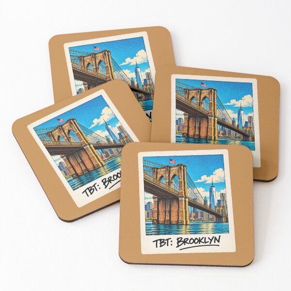 Item preview, TBT: Brooklyn – Brooklyn Bridge – Vintage Polaroid Pop Art designed and sold by ByJeffro.