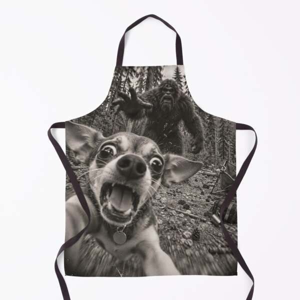 Item preview, Funny Chihuahua Selfie Running From Bigfoot in the Forest designed and sold by will freed18.