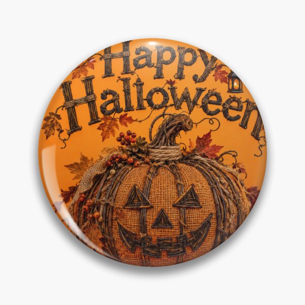 Item preview, Rustic Woven Halloween Pumpkin designed and sold by DansCreations42.