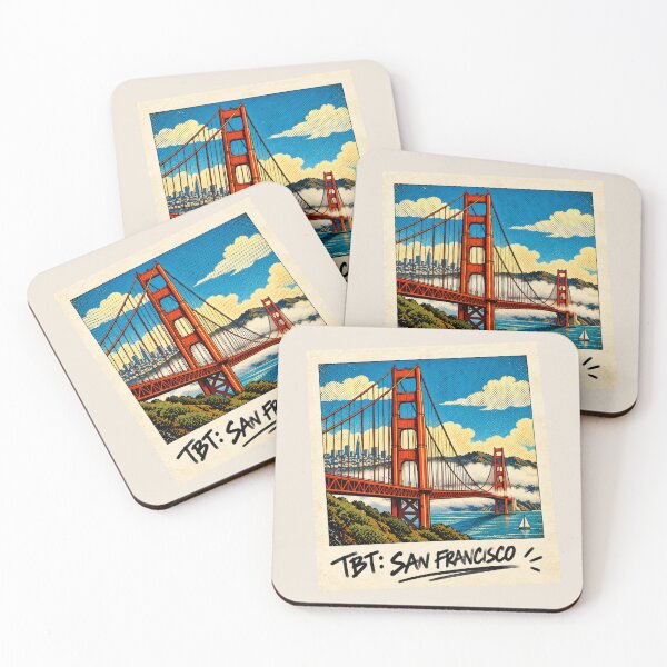 Item preview, TBT: San Francisco - Golden Gate Bridge – Vintage Polaroid Pop Art  designed and sold by ByJeffro.