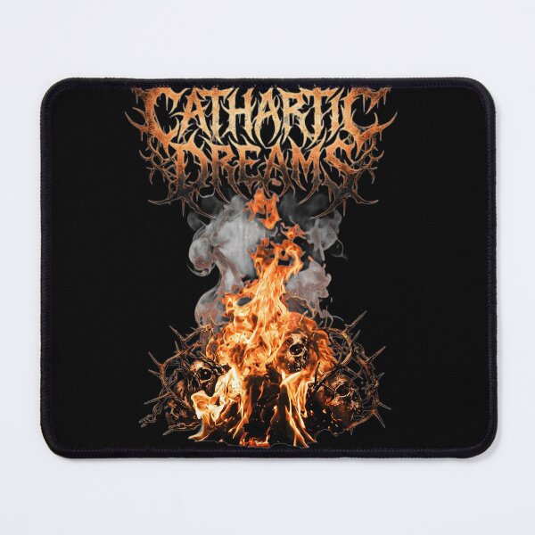 Item preview, Cathartic Dreams skulls on fire designed and sold by Cathartic Dreams.