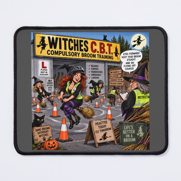 Item preview, Witches CBT Funny Compulsory Broom Training designed and sold by Hornace88studio.