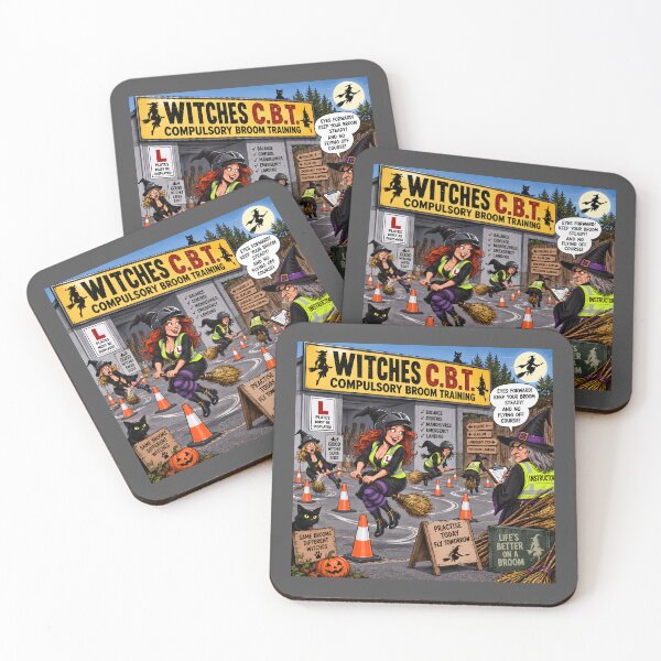 Item preview, Witches CBT Funny Compulsory Broom Training designed and sold by Hornace88studio.