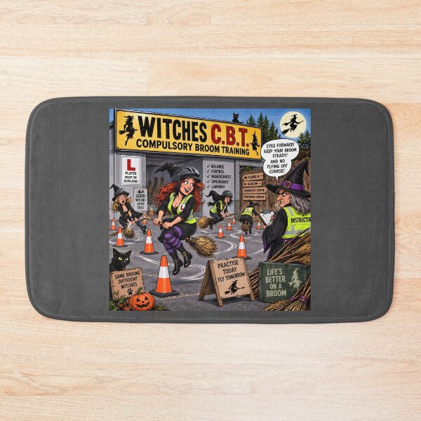 Item preview, Witches CBT Funny Compulsory Broom Training designed and sold by Hornace88studio.