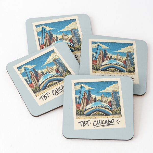 Item preview, TBT: Chicago - The Bean - Vintage Polaroid Pop Art  designed and sold by ByJeffro.