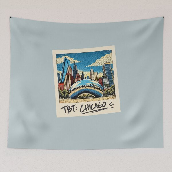 Item preview, TBT: Chicago - The Bean - Vintage Polaroid Pop Art  designed and sold by ByJeffro.