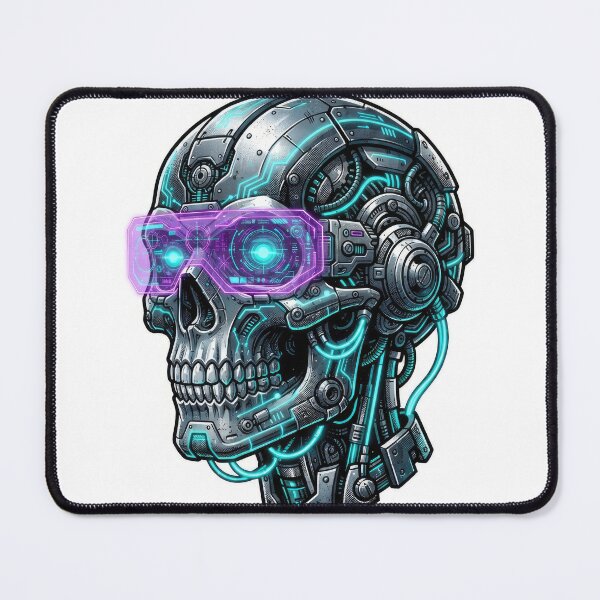 Item preview, Futuristic Cyberpunk Cyborg Skull With Visor designed and sold by Rahat3344.