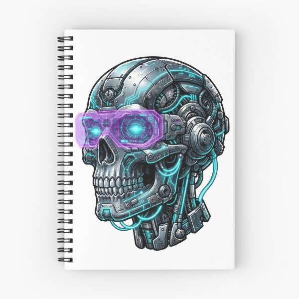 Item preview, Futuristic Cyberpunk Cyborg Skull With Visor designed and sold by Rahat3344.