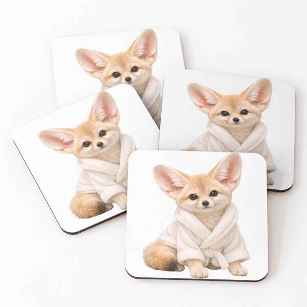 Item preview, Fennec Fox Fluffy Bathrobe designed and sold by Sillytoe.