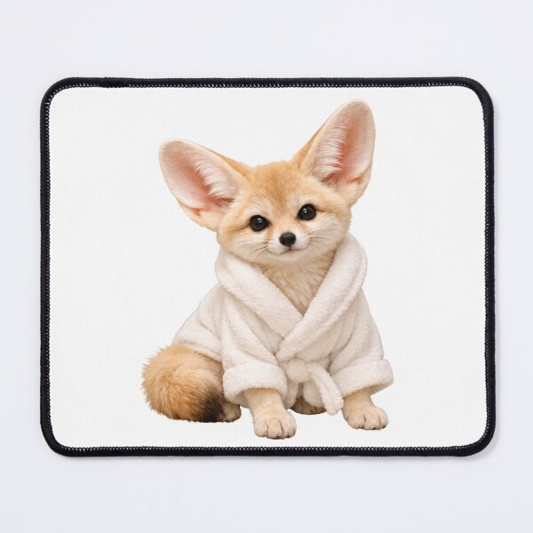 Item preview, Fennec Fox Fluffy Bathrobe designed and sold by Sillytoe.