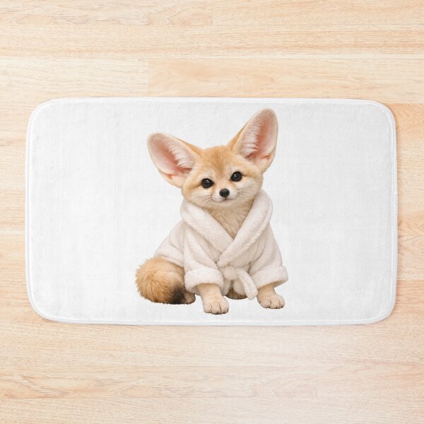 Item preview, Fennec Fox Fluffy Bathrobe designed and sold by Sillytoe.