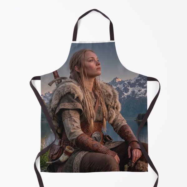 Item preview, Viking Shieldmaiden Beneath the Moon designed and sold by VALKYRAART53.